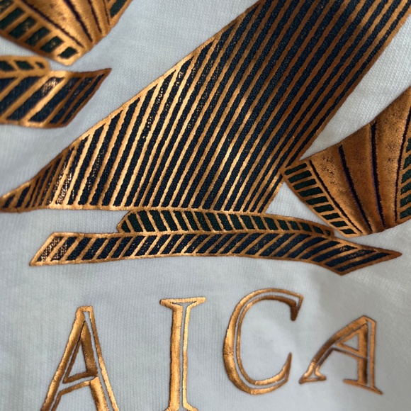 Rare Fruit Of The Loom Vintage Single Stitch Golden Sailboat Jamaica Size M - Picture 11 of 11